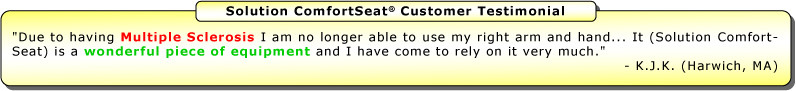 Solution ComfortSeat Customer Testimonial