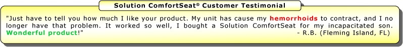 Solution ComfortSeat Customer Testimonial